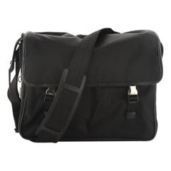 Prada Buckle Messenger Bag Tessuto Medium