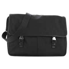 Prada Buckle Messenger Bag Tessuto Medium