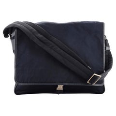 Prada Buckle Messenger Bag Tessuto Medium