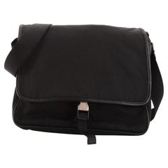 Prada Buckle Messenger Bag Tessuto Medium