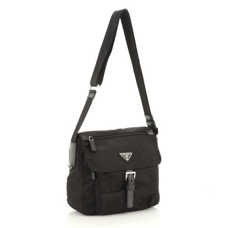 Prada Buckle Messenger Bag Tessuto Small at 1stDibs  prada messenger bag  tessuto, messenger bag with buckle, prada tessuto messenger bag