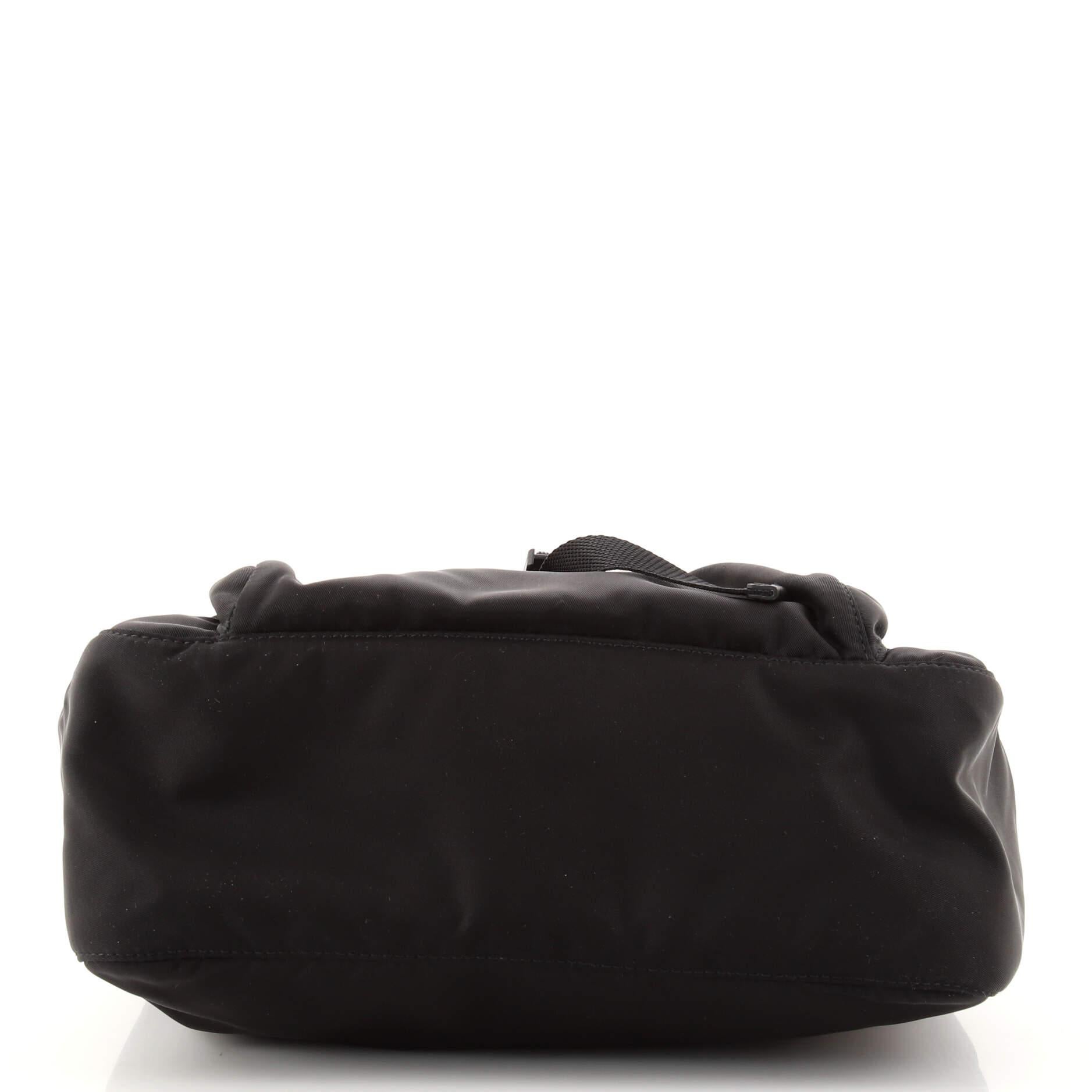 Prada Buckle Messenger Bag Tessuto Small In Good Condition In NY, NY