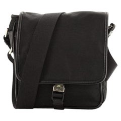 Prada Buckle Messenger Bag Tessuto Small