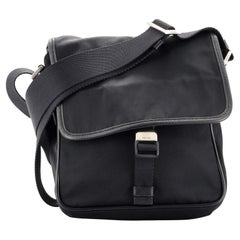Prada Buckle Messenger Bag Tessuto Small