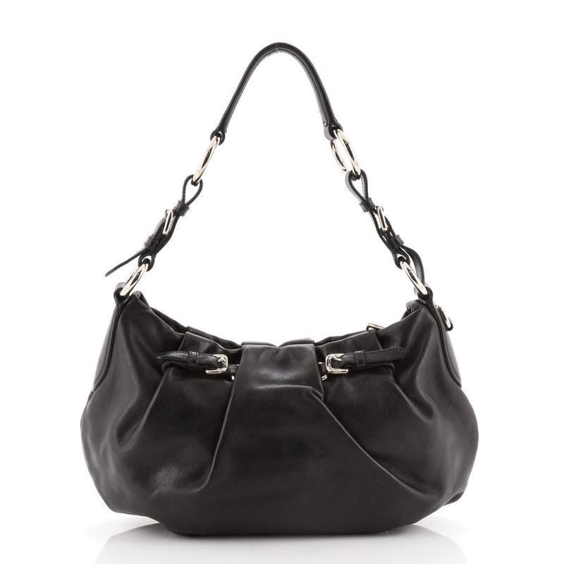 prada soft calf shoulder bag