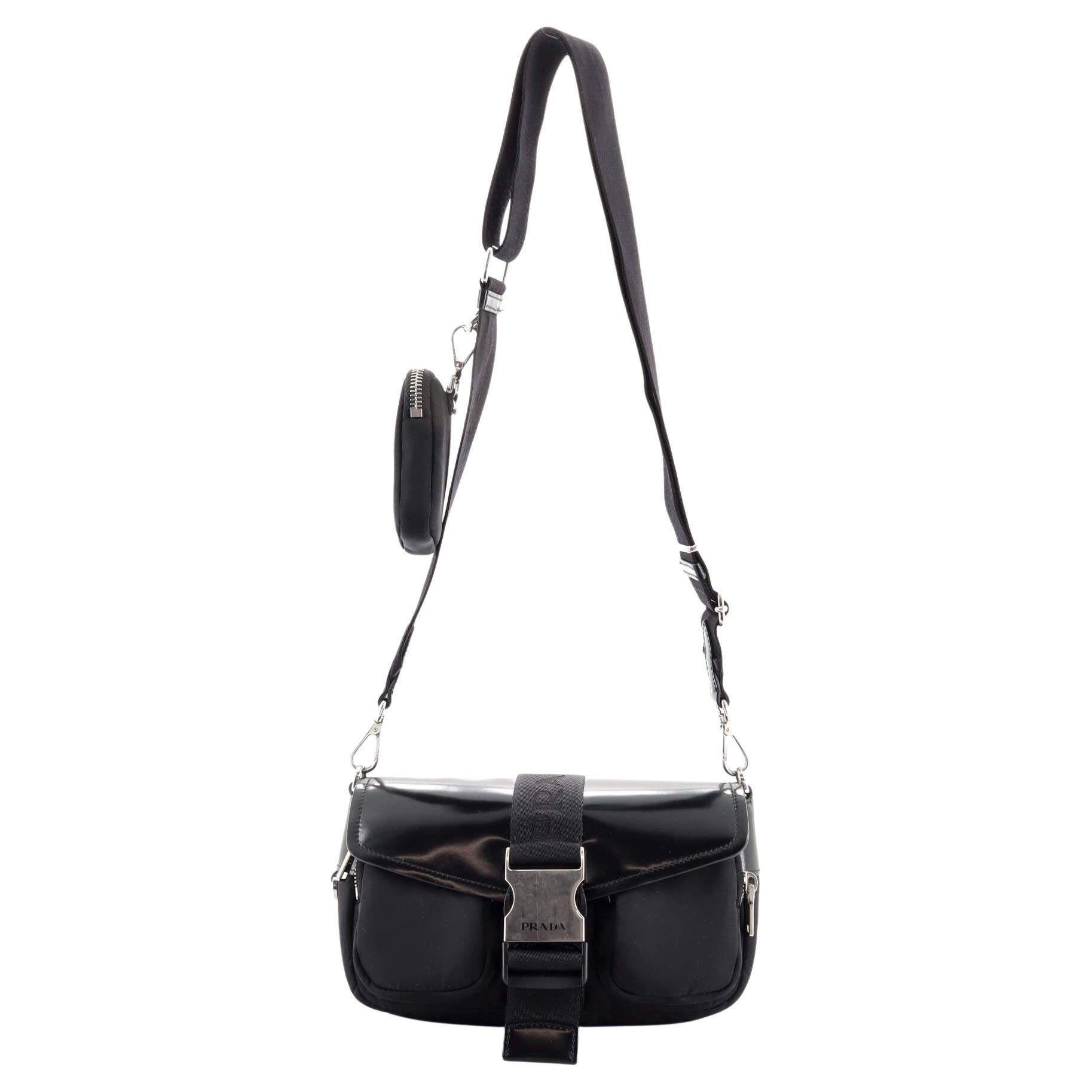 Prada Single Pocket Re-Nylon Shoulder Messenger Bag