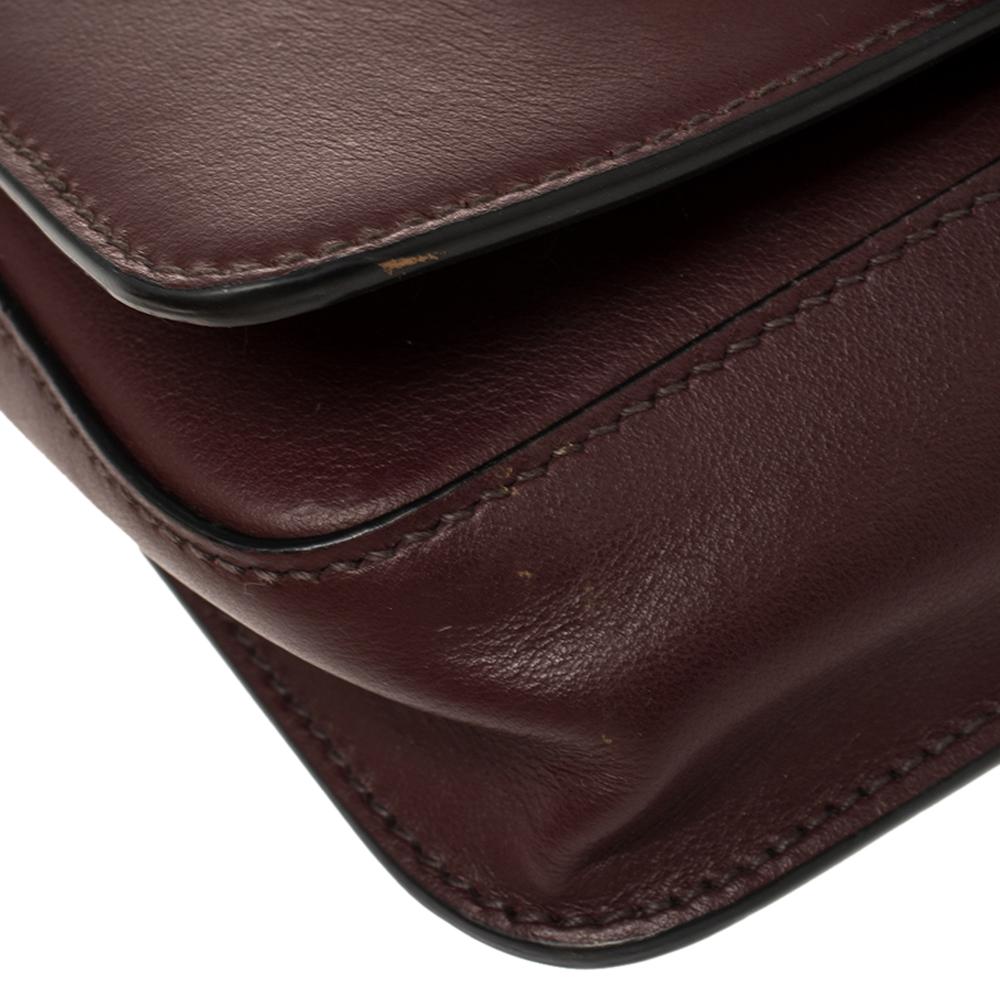 Prada Burgundy/Black Leather Cahier Belt Bag 3