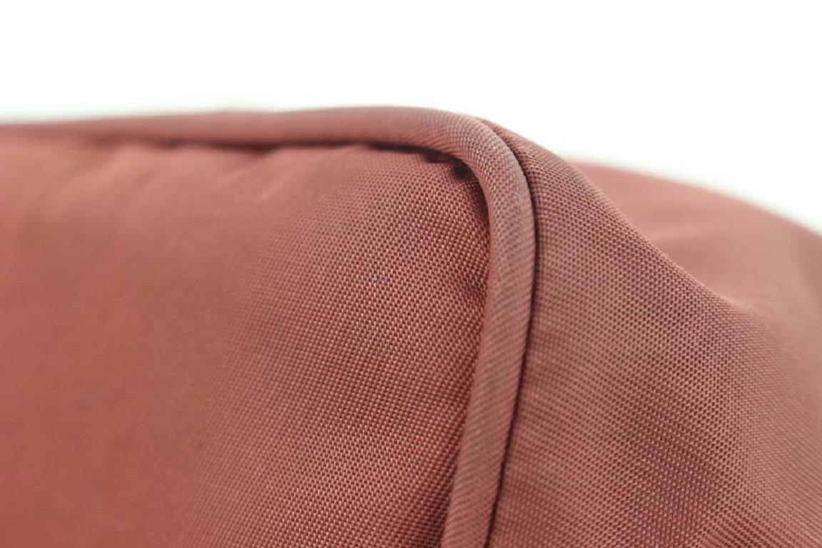 Prada Burgundy Nylon Tessuto Mini Bag Shoulder Baguette 3pr114 3