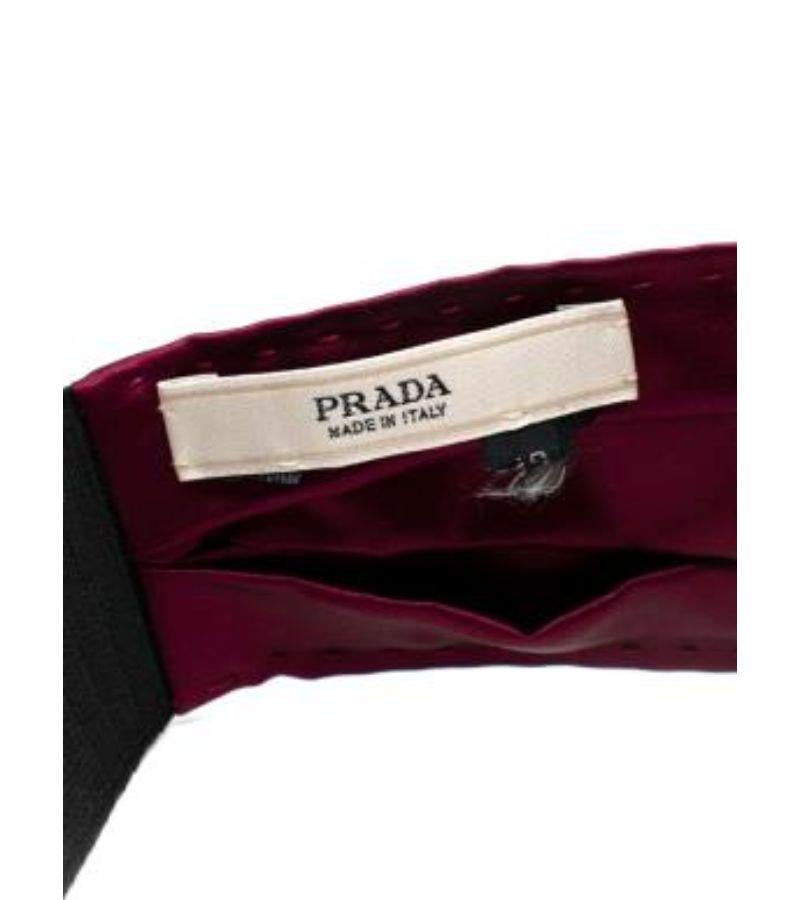 Prada Burgundy Silk Twist Waist Belt For Sale 2