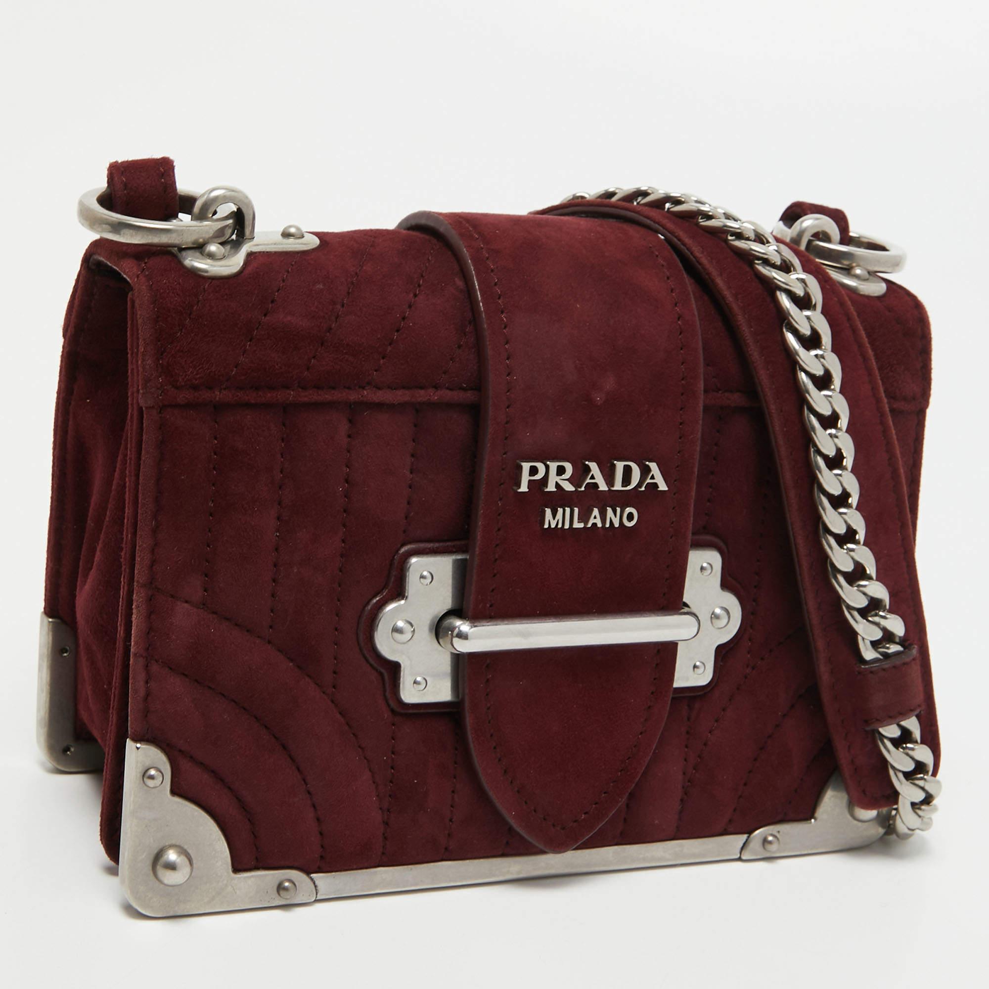 prada burgundy bag