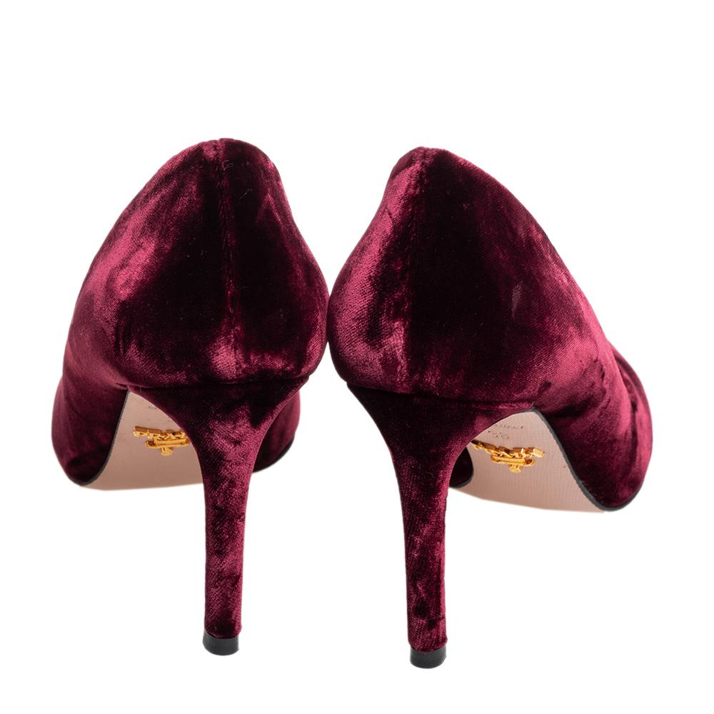 prada velvet pumps