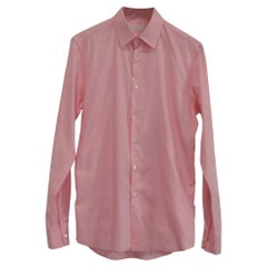 Chemise Prada à boutons en coton rose
