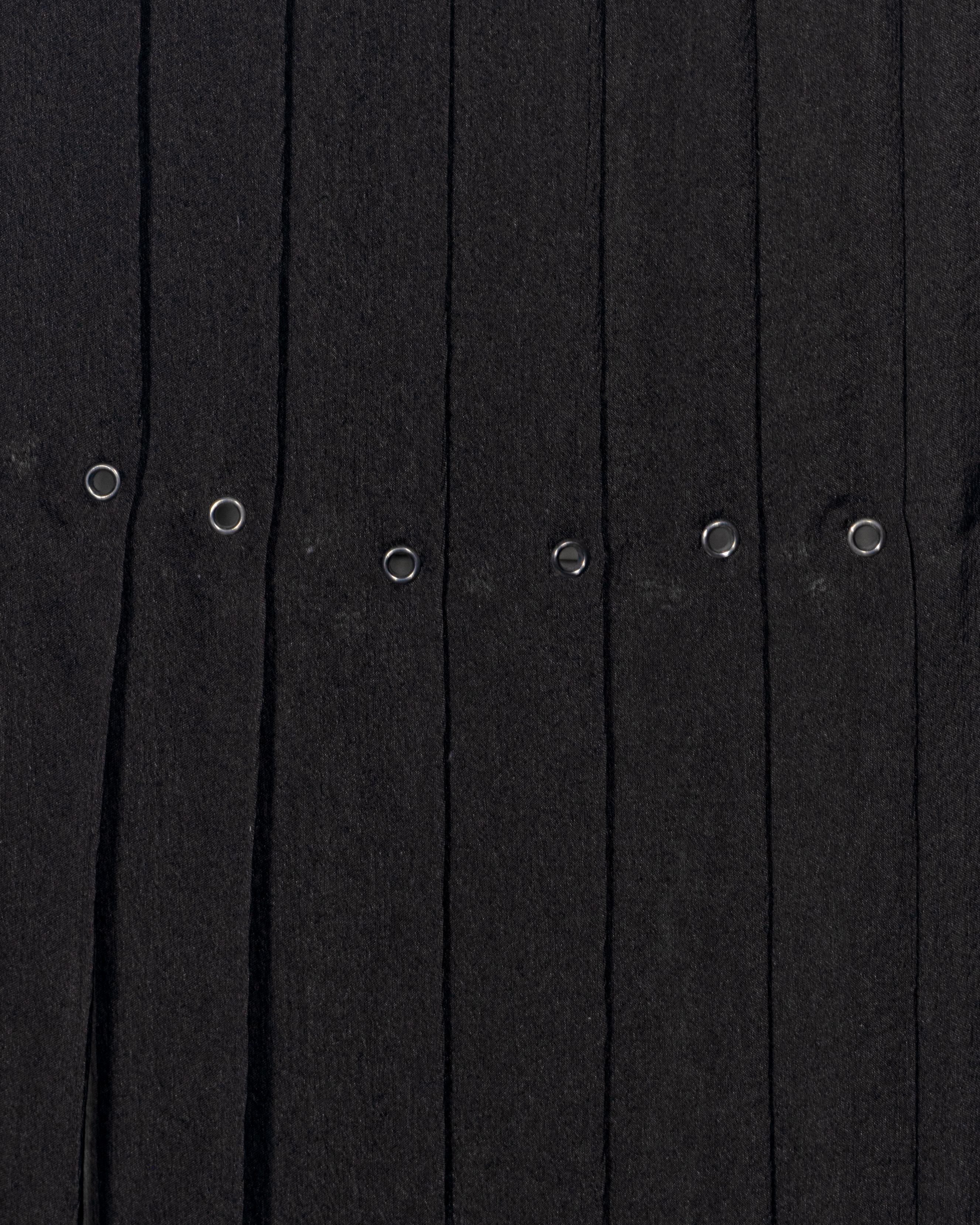 Prada by Miuccia Prada Black Silk Chiffon Box Pleated Shift Dress, ss 2000 For Sale 6