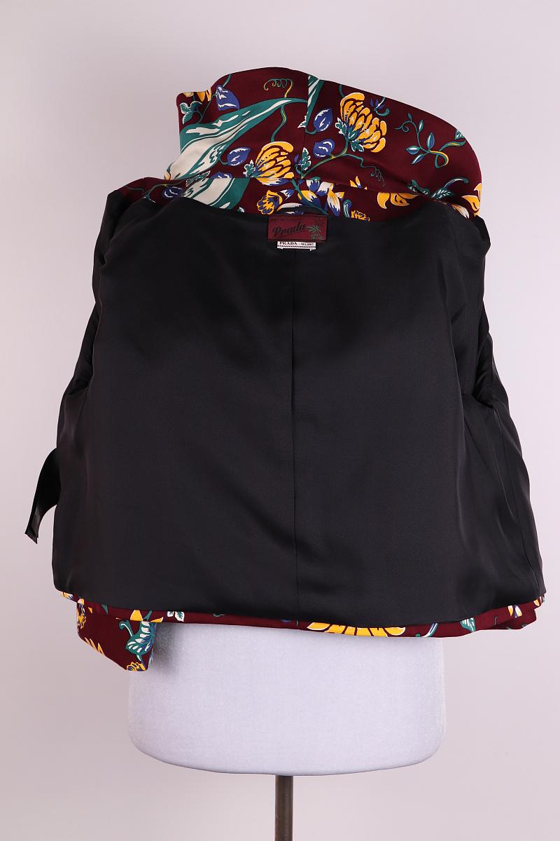 Prada by Miuccia Prada Veste croisée à imprimé floral 2014 Hawaii en vente 5
