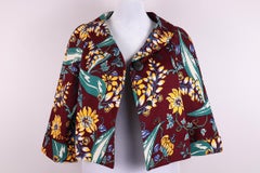 Prada by Miuccia Prada Floral Printed 2014 Hawaii cropped jacket