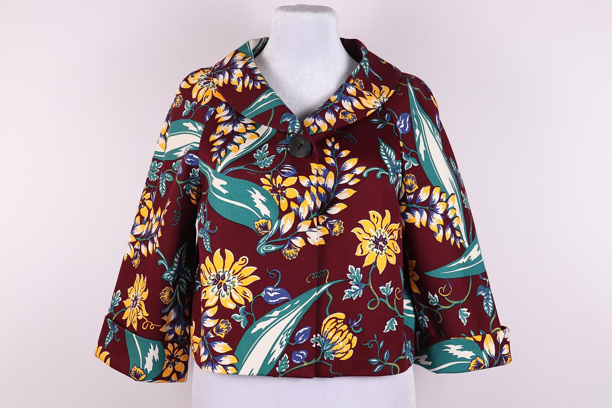 Prada by Miuccia Prada Veste croisée à imprimé floral 2014 Hawaii Unisexe en vente