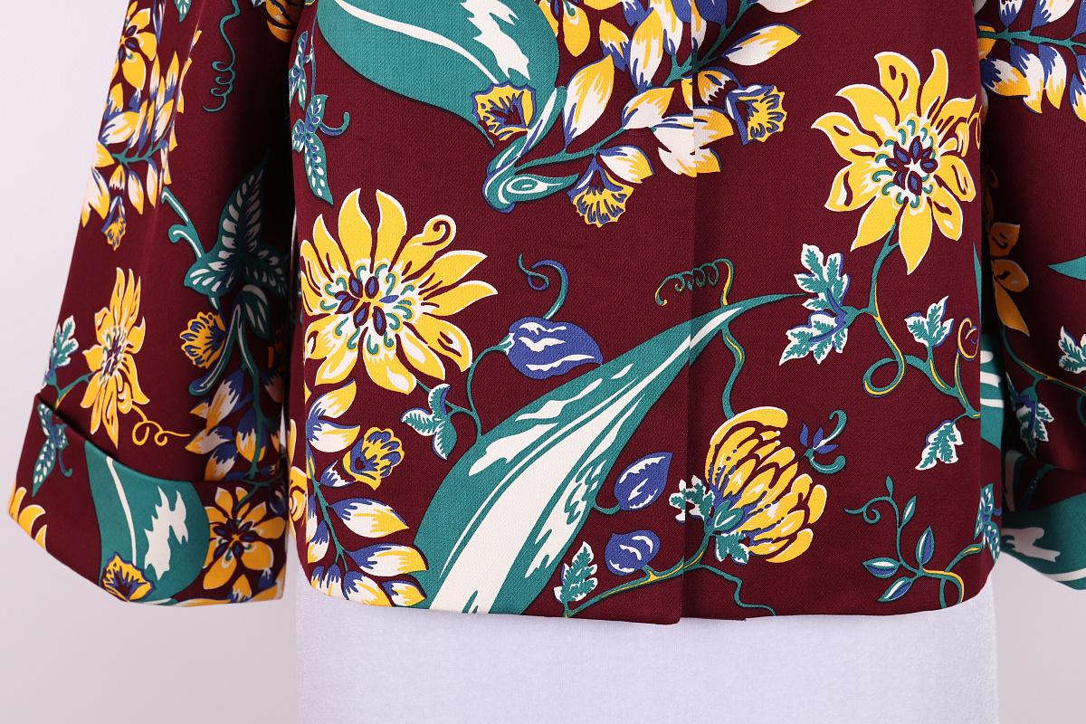 Prada by Miuccia Prada Veste croisée à imprimé floral 2014 Hawaii en vente 2