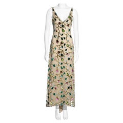 Prada by Miuccia Prada ivory silk devore evening dress, ss 1997