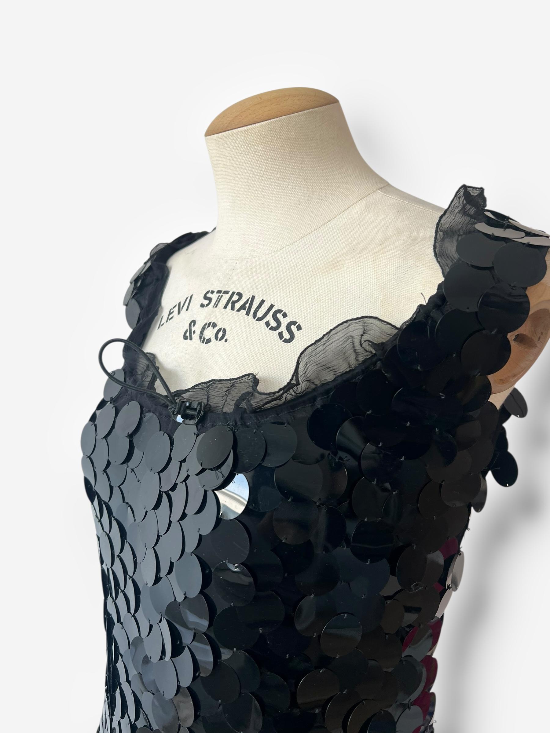 Women's Prada by Miuccia Prada Paillette Dress, Circa 1999 For Sale