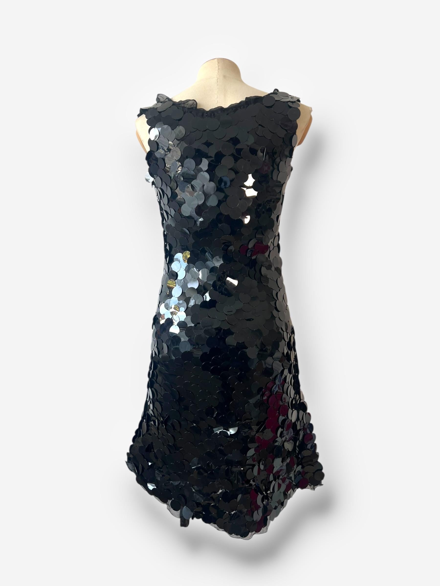 Prada by Miuccia Prada Paillette Dress, Circa 1999 For Sale 4