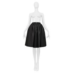 Prada By Raf Simons Re-Nylon Black Skirt With Logo 2021