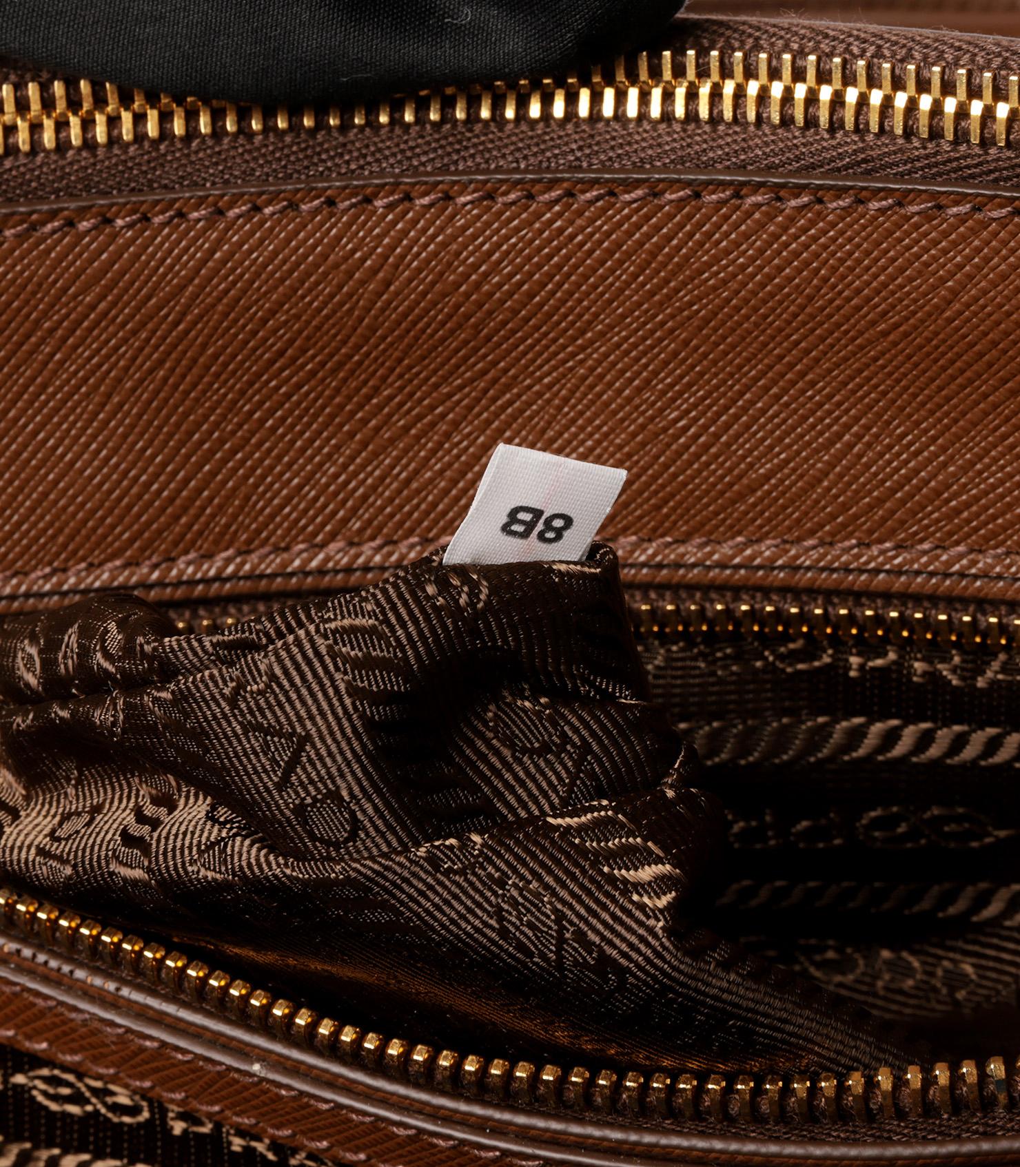 Prada Cacao Saffiano Lux Leather Large Galleria Tote 4