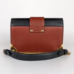 Prada Cahier Astrology Leather Small Crossbody Bag Brown