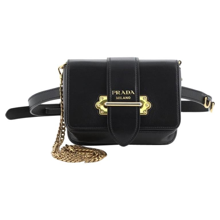 Prada Cahier Belt Bag City Calf Small