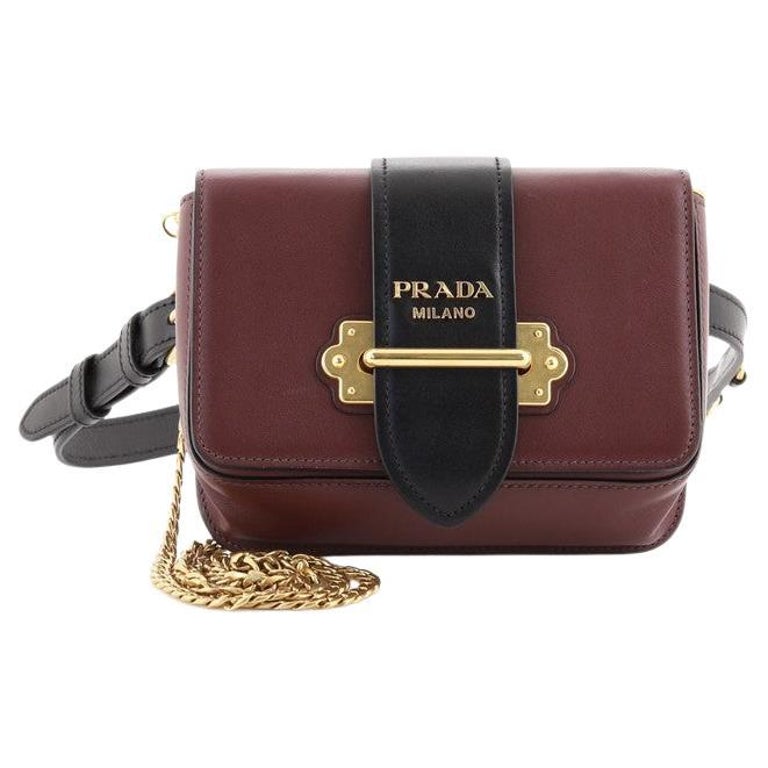 Prada Cahier Belt Bag City Calf Small at 1stDibs | prada cahier bag price