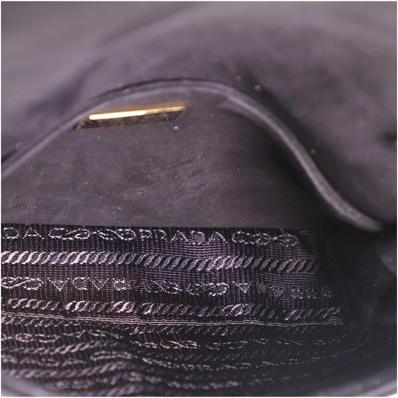 Black Prada Cahier Belt Bag Printed Velvet Small