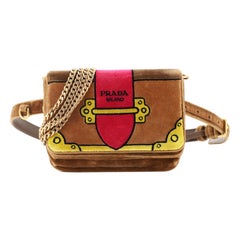 Prada Cahier Belt Bag Printed Velvet Small