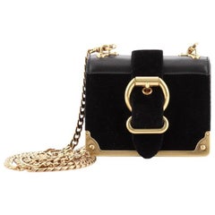 Prada Cahier Chain Crossbody Bag Velvet and City Calf Micro