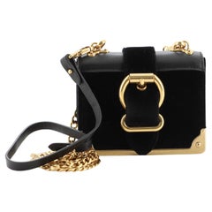 Prada Cahier Chain Crossbody Bag Velvet and City Calf Micro
