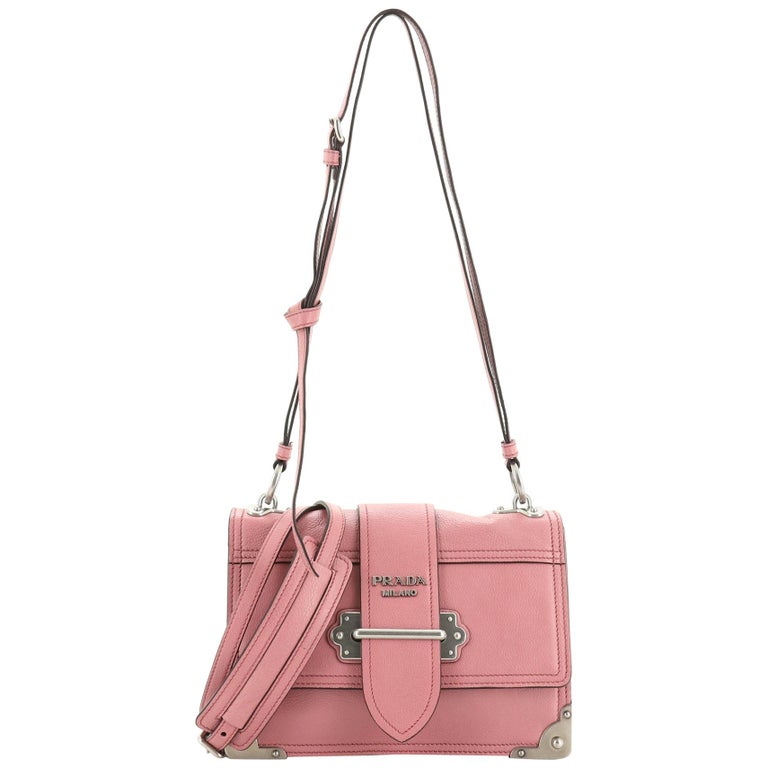 Prada Cahier Convertible Shoulder Bag City Calf Medium For Sale