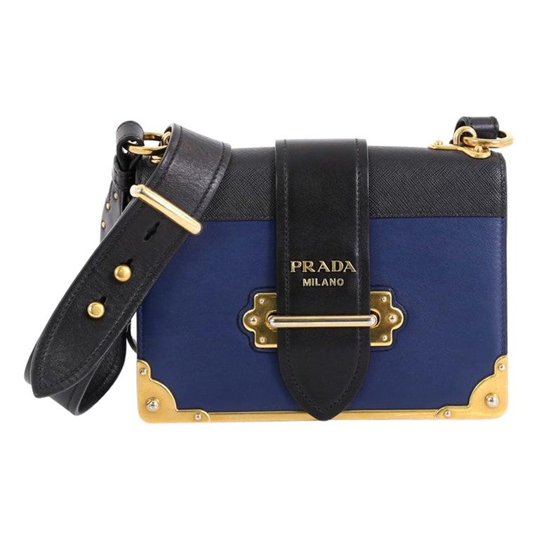 Prada Cahier Crossbody Bag City Calf and Saffiano Leather Small at 1stDibs prada city calf