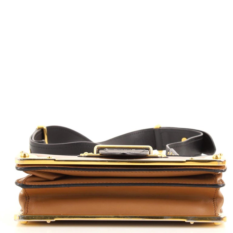 Prada Cahier Crossbody Bag City Calf and Saffiano Small at 1stDibs