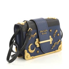 Prada Cahier Crossbody Bag Embellished Leather Small