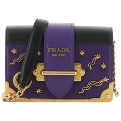 Prada Cahier Crossbody Bag Embellished Leather Small