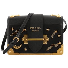 Prada Cahier Crossbody Bag Embellished Leather Small