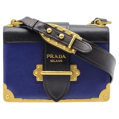 Prada Cahier Crossbody Bag in Blue