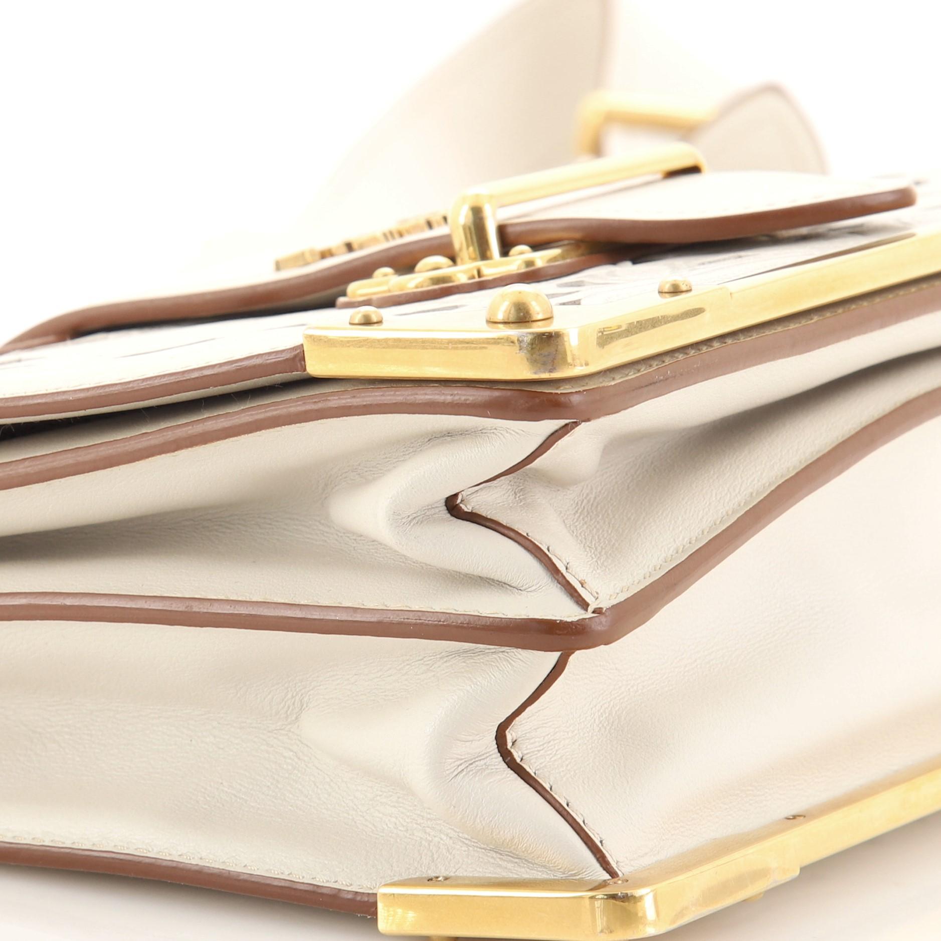 Prada Cahier Crossbody Bag Laser Cut Calfskin Small 2