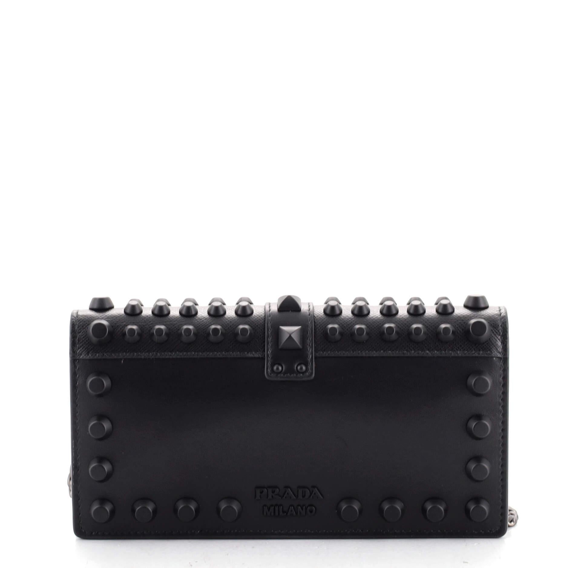 prada cahier studded bag