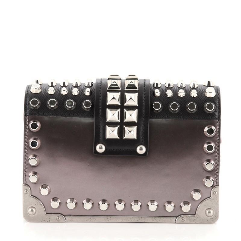 prada cahier bag embroidered