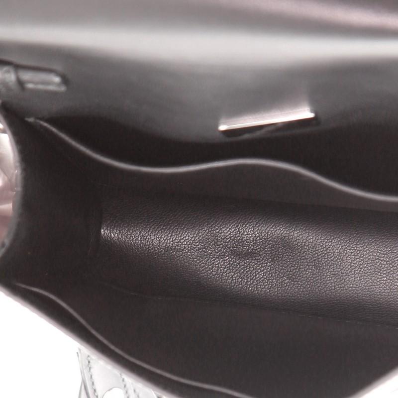 Black Prada Cahier Crossbody Bag Studded Patent with Saffiano Leather Small