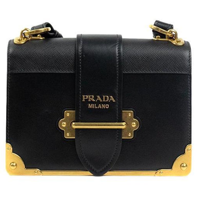 PRADA, Cahier in black leather at 1stDibs