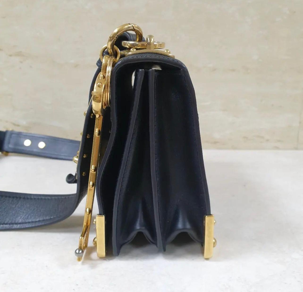 prada cahier leather crossbody bag