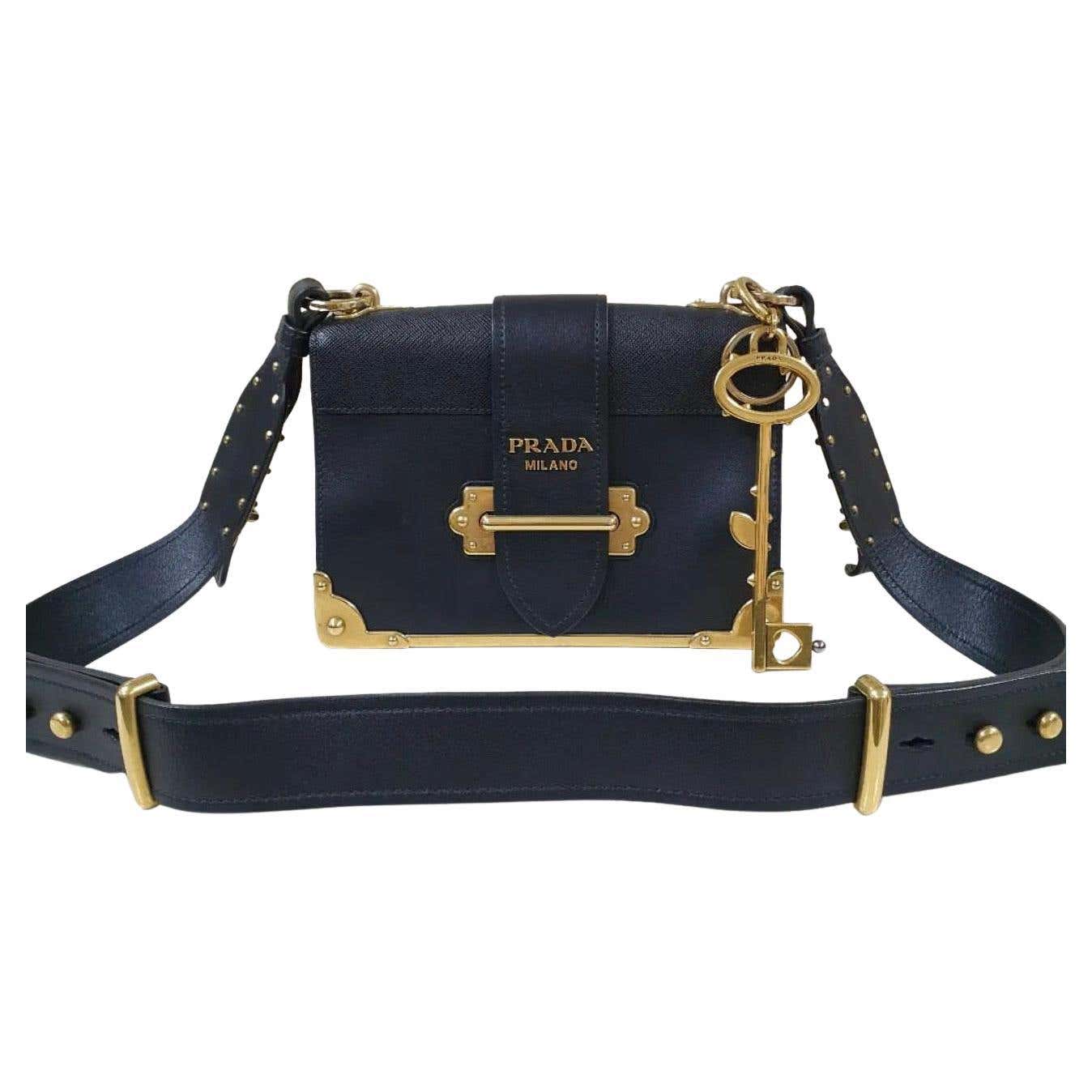 Prada Cahier Leather Bag For Sale at 1stDibs | prada cahier bag, prada ...
