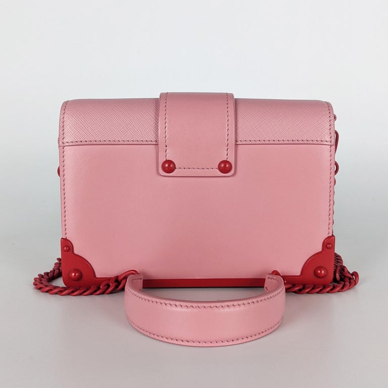 Cahier leather crossbody bag Prada Pink in Leather - 24079775