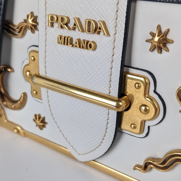 Prada Astrology Micro Cahier Leather Crossbody Bag (SHG-34184