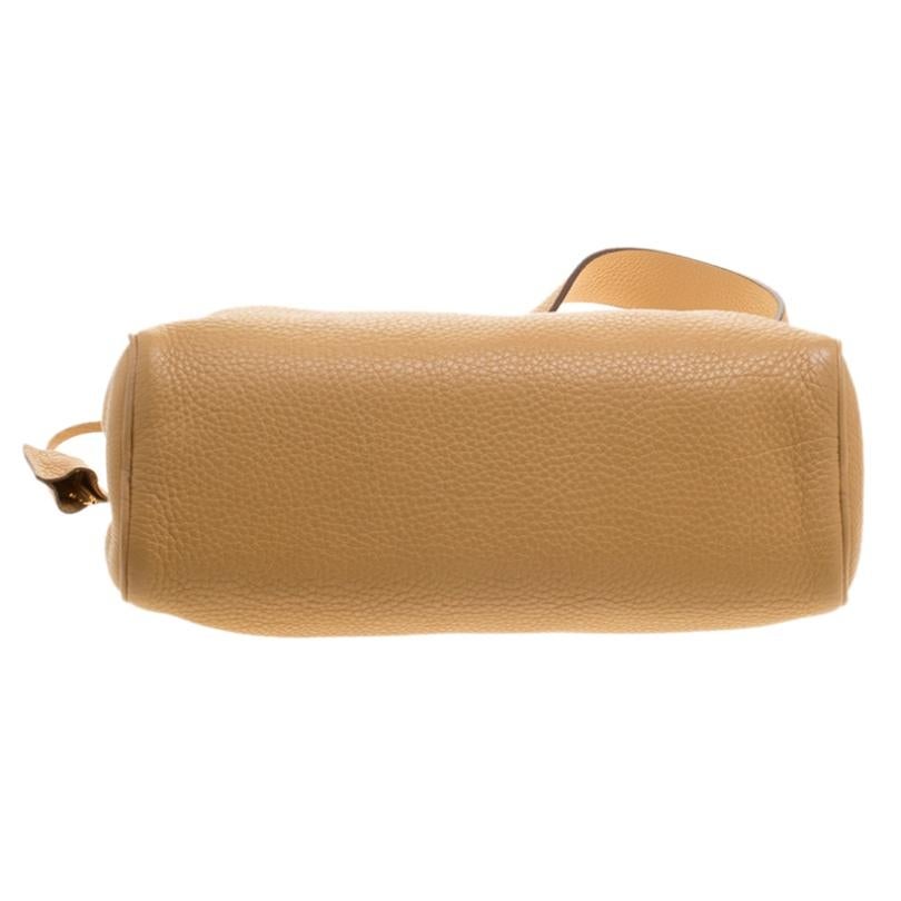 Brown Prada Camel Leather Shoulder Bag